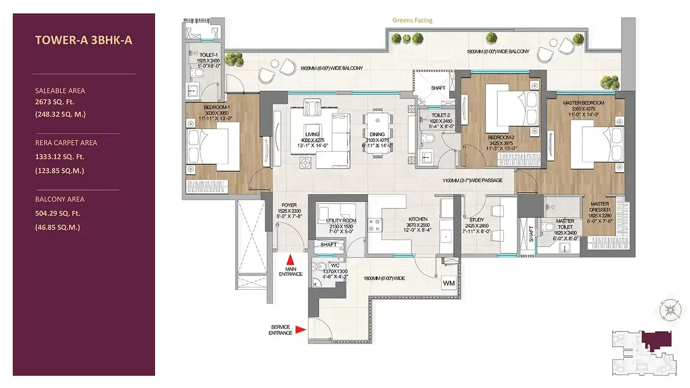 Adani The Marq - Floor Plan 1