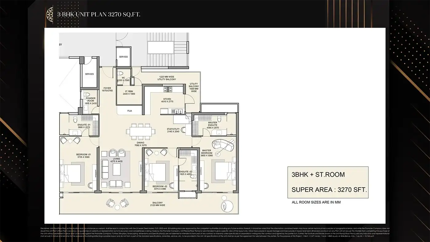 M3M The Cullinan - Floor Plan 1