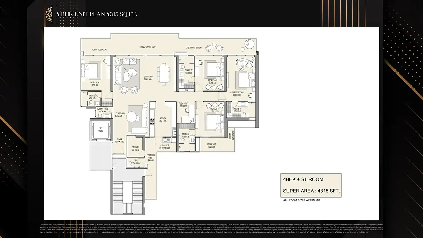 M3M The Cullinan - Floor Plan 2