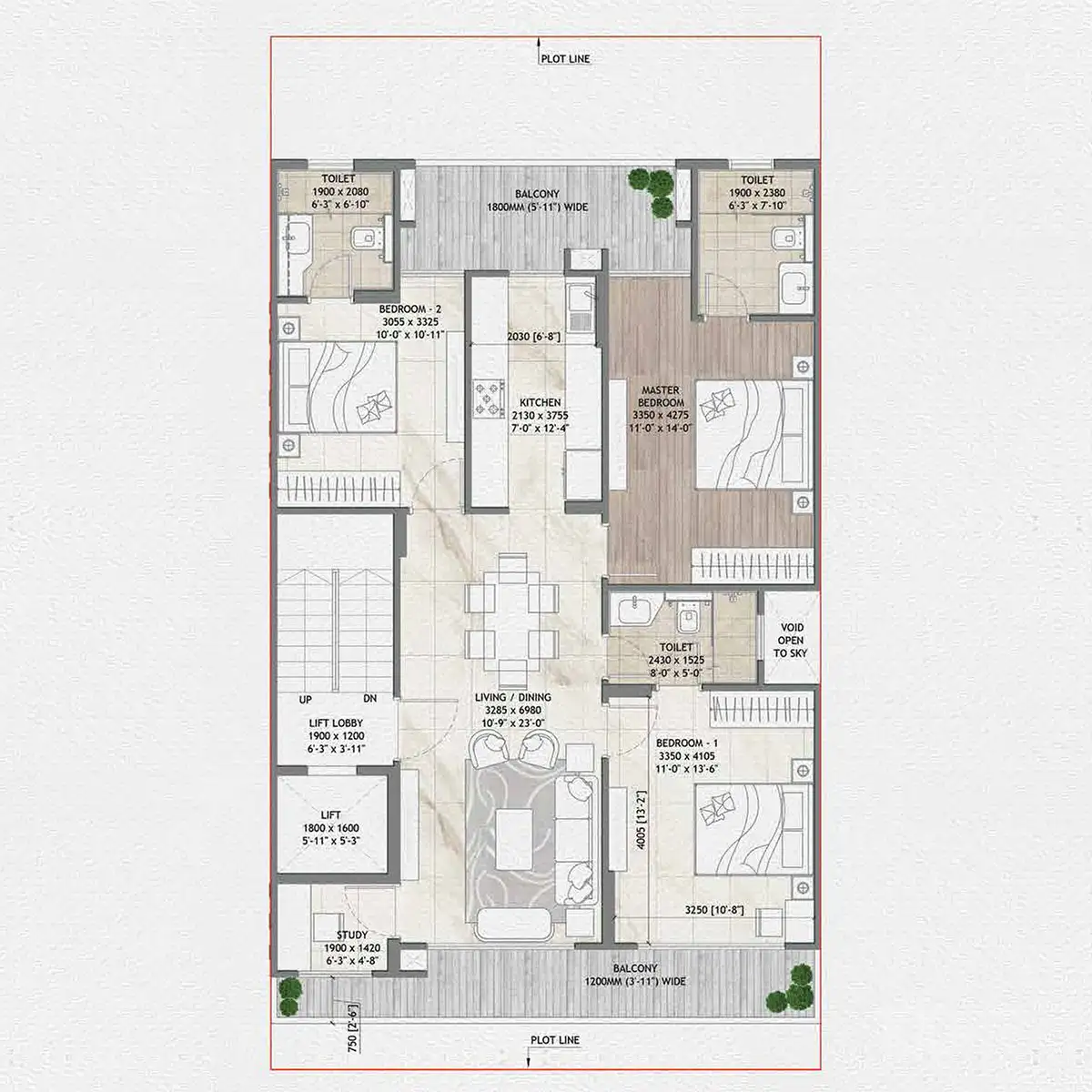 Signature Global Daxin Vistas - Floor Plan 1