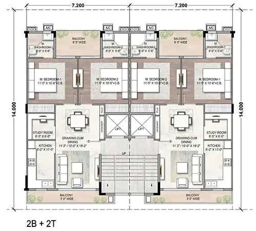 Smartworld Gems - Floor Plan 1