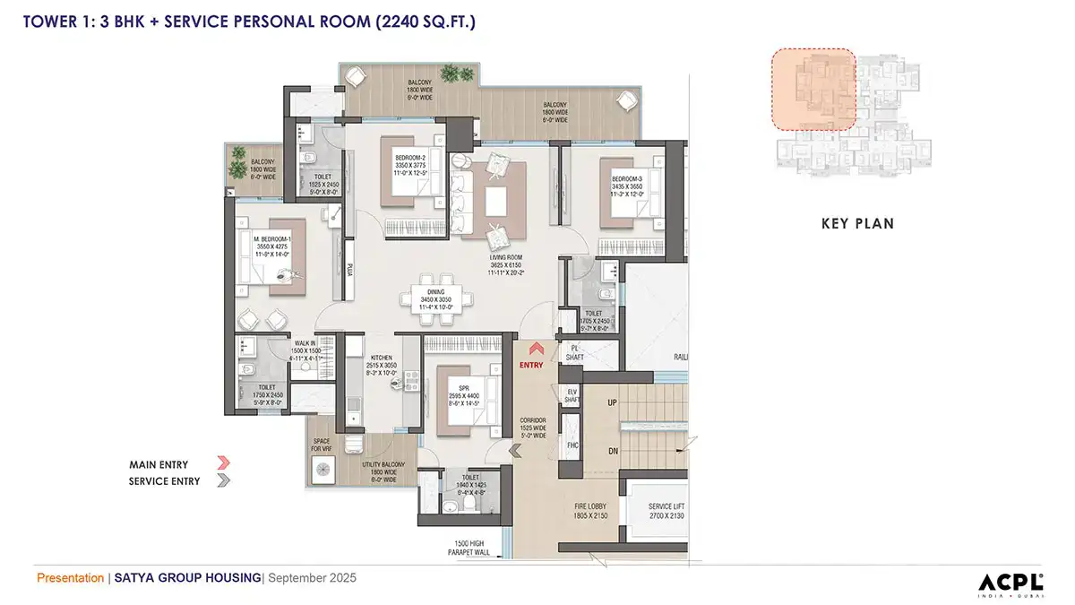 Satya Levante Residences - Floor Plan 1