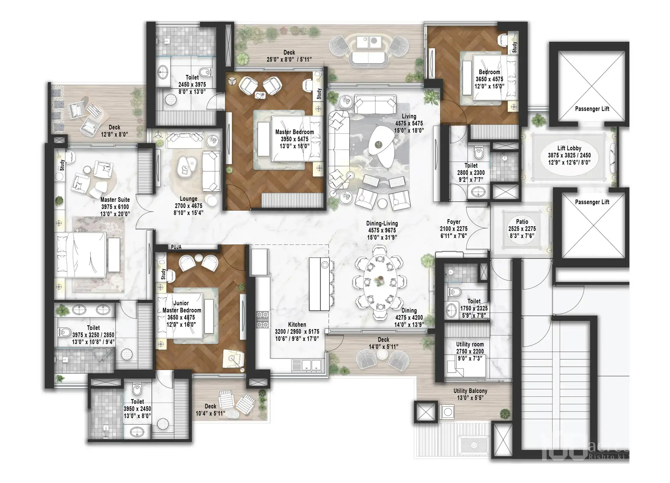Elan The Statement - Floor Plan 1