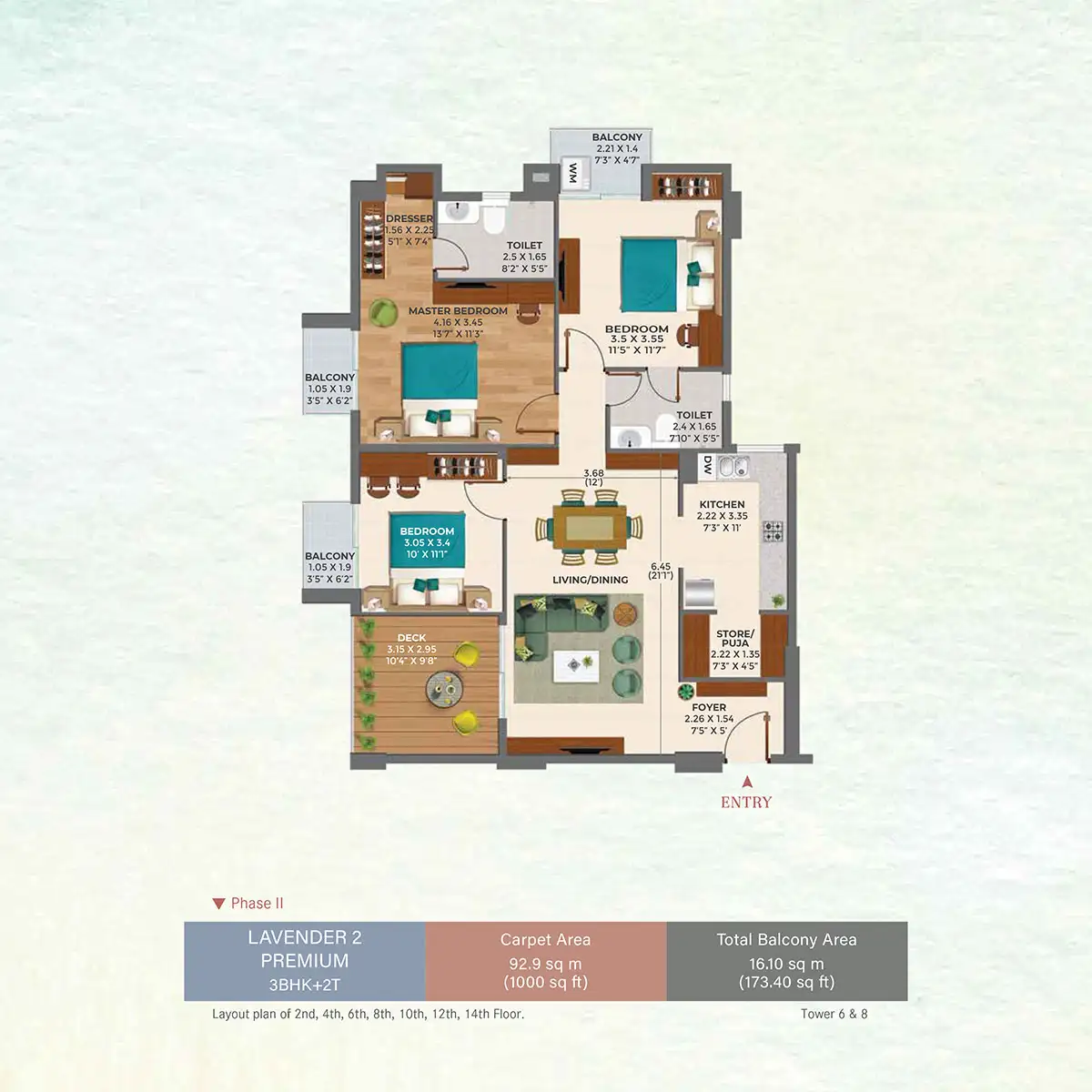 Ashiana Amarah - Floor Plan 1