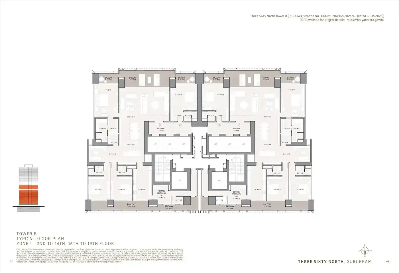 Oberoi Three Sixty North - Floor Plan 2
