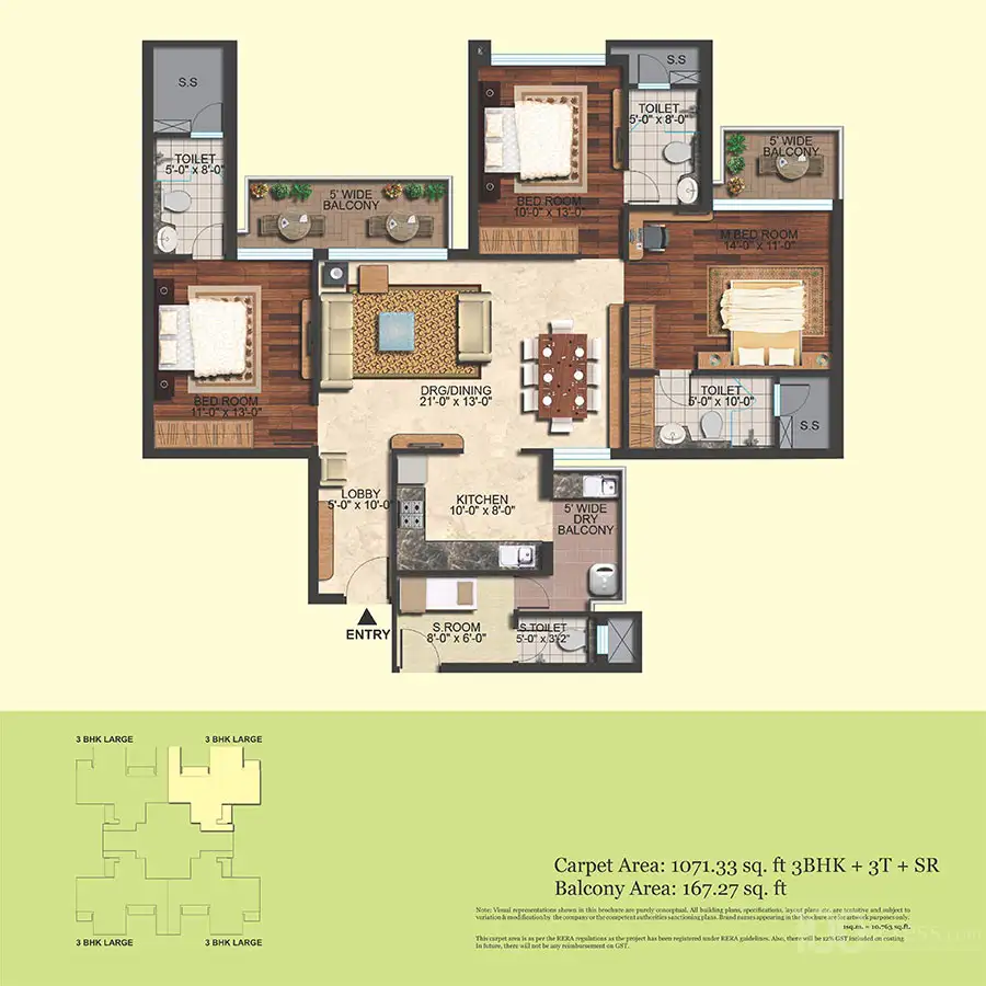 Mapsko Mount Ville - Floor Plan 1